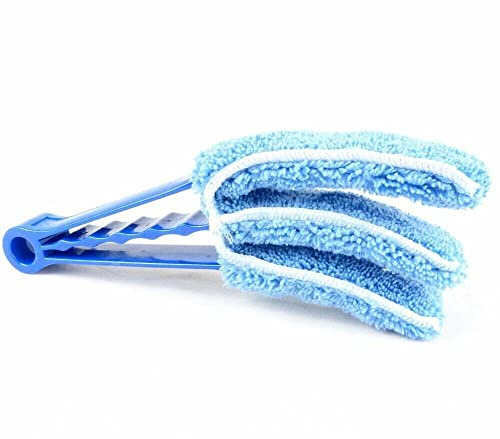 Buystarget Venetian Blind Cleaner Duster Microfibre Brush Handle 3 Pronged Washable Home