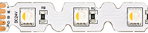LED Strip RGB/W S-SHAPE LED, 14,4W/m, RGB/3000K, 5m, 48 LED/m, IP20, 24V, 882lm, Ra80