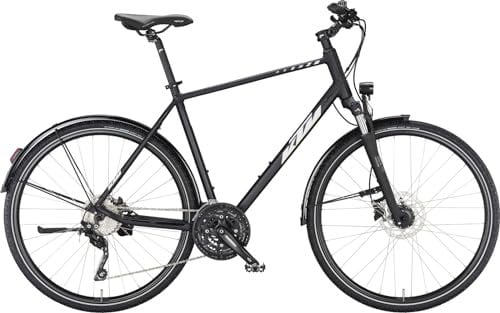 KTM Avenza Cross Street 28 Street-Crossbike 30-Gang Shimano Deore + Disc Brakes 28 Zoll 30 Gang Kettenschaltung schwarz
