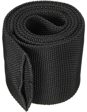 PATIKIL 2,8 ID 3,3Ft Manchon de Protection en Nylon, Gaine de Câble pour La Protection des Tuyaux de Soudage, des Tuyaux Hydrauliques, Noir.