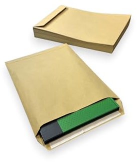 100 Stück Versandtaschen DIN B4-250 x 353 mm | große Briefumschläge ohne Fenster 100g/m² | Maxibrief A4 Briefkuverts | Großbrief Kuverts envelope big | Haftklebend (100)