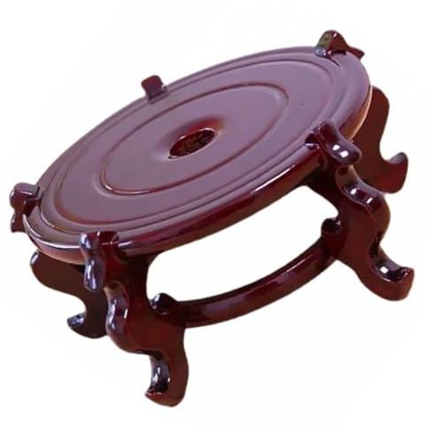 Milisten Flower Pot Base Wooden Stool for Plants Antique Storage Rack Vintage Display Stand Plant Stool Flowerpot Pedestal Planter Stand for Home Plant Riser Pedestal Plant Stand Home Decor