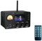HIFI Power Amplifier Audio, Tube Preamplifier with Bluetooth 5.0/USB/TF Card, Lossless Audio Switching Amplifier, 4 In 2 Out, Radio Coaxial/Optical Fiber/Stereo RCA Support