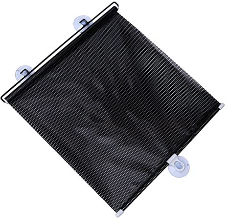 Amosfun Parasol para Ventana de Coche Color Resistente a Los Rayos UV Fácil de Instalar