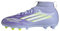 adidas F50 SPARKFUSION League W Mid Firm Artificial Ground Football Boots Kids, Botas de fútbol Unisex niños, Violet Tone/Lucid Lemon/Purple Rush, 35 EU