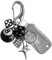 Sulxyi DICE 8 Ball Keychain, Schlüsselbeutel, Y2-K-Zauberzubehör, einzigartiges Design Y2-K-ästhetische leichte und tragbare vielseitige Dekoration leicht zu befestigen für Frauen Männer