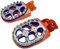 Motorrad-Pedal Fußrasten Fußrasten Fußrastenstützen Pedale/Passend for KTM 65 85 125 150 250 350 450 500 SX SXF EXC EXC-F XC XCF XCF-W 2014 2015 2016 2017(Orange)