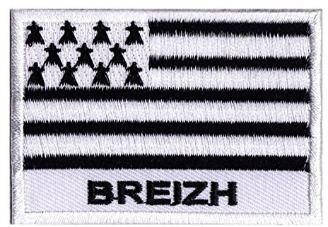 Patche Écusson Bretagne Patch Drapeau Breton Breizh Brodé A Coudre