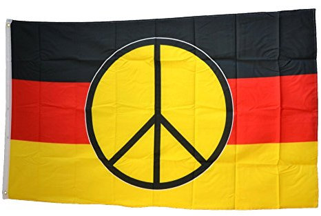Flaggenfritze® Flagge/Fahne Deutschland mit Peace - 90 x 150 cm