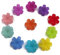 Galerie-of-art4you 60 Transparente Lucite Acryl Blüten Perlen 32mm, Frosted Kelche, Lilien, Mix DIY Kit