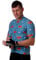 Hoopoe Fox Blue Men Women Short Sleeve Cycling Clothing Sizes XS to XL XL