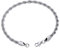 GOLDCHIC JEWELRY Bracciale a catena in corda da 3 mm, maglia a catena in acciaio inossidabile 316L, 21 cm