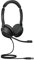 Jabra Evolve2 30 Headset - Stereo headphones with noise cancelling - Certified for Microsoft Teams - with 2-microphone call technology - USB-A cable - Black