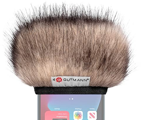 Gutmann Mikrofon Windschutz Fell für Apple iPhone 11/11 Pro / 11 Pro Max CAT Handgefertigt in Deutschland