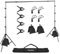 2.6 X 3 M / 8.5 X 10 FT Backdrop Stand, Photo Video Studio Adjustable Background Support System with 8 Spring Clamps, 2 Sandbags & 1 Carrying Bag for Video Studio Photo Party Wedding