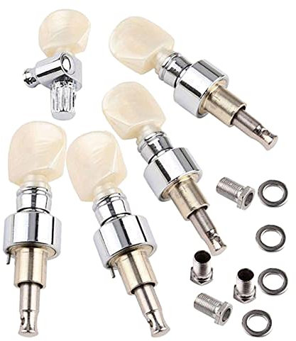 WNWN 5X Tuning-Taste-Taste Maschinenköpfe Tuning-Pegs Für 5-String Banjo-Zubehör Tuner Mechaniken Knöpfe