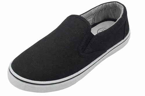 GladRags Mens Slip on Canvas Summer Shoes, Pumps, Trainers Size 7-12