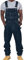 ORANDESIGNE Salopette Uomo in Denim Casual Pantaloni Strappati Uomo in Tinta Unita Salopette Uomo Jeans Slim Fit Moda Ragazzo Jumpsuit C Blu Scuro M