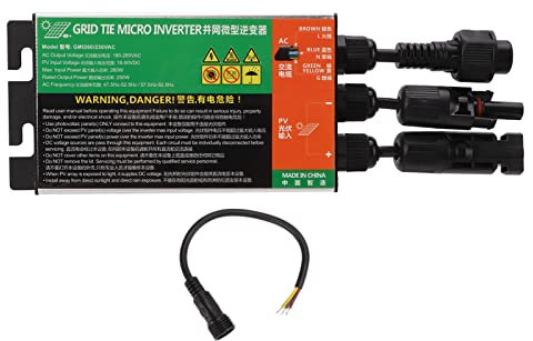 Micro Onduleur Solaire 260W 230V MPPT Micro Onduleur à Onde Sinusoïdale Micro Onduleur pour Petits Systèmes Solaires