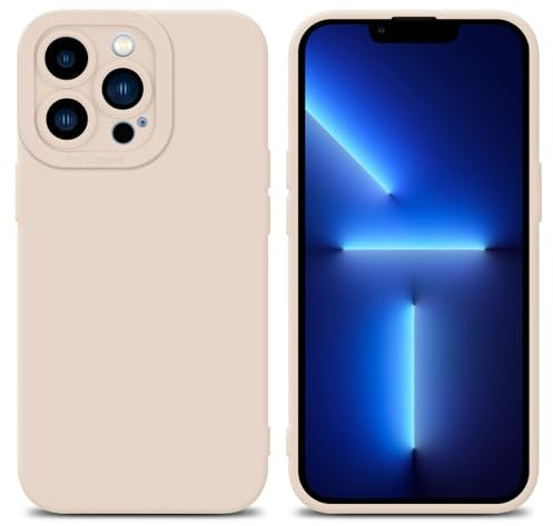 Cadorabo Hülle kompatibel mit Apple iPhone 13 PRO MAX Schutzhülle TPU Silikon Case Liquid Design mit Kameraschutz Slim Kratzfest Weiche Gummi mit Rundumschutz Case Hülle für iPhone 13 PRO MAX in Rosa