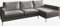 DELIFE Eckcouch Marla ChenilleTaupe 285x140 cm Recamiere rechts Ecksofa