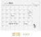 Umtiti Monthly Calendar Dry Erase White Board(43 x 58 cm), White Wood Frame, Magnetic Whiteboard for Planning/Schedule/School Timetable/Memo, Hanging Board for Office, School and Home(WH-4560A)