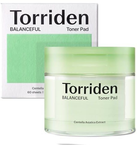 Torriden BALANCEFUL Toner-Pads (60 Stück) | Tägliches Peeling mit PHA & LHA für ölige, Misch- und sensible Haut | Mit 5D CICA und Panthenol
