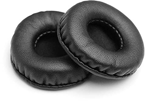 1 Paar Ersatz-Ohrpolster, PU-Leder, Schaumstoff, 45 mm, Kunstleder, Andere Edelsteine