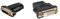 goobay 68690 HDMI/DVI-I Adapter, Vergoldet & PremiumCord 4K HDMI auf DVI Adapter, vergoldete Anschlüsse, HDMI Stecker Typ A auf DVI-D Buchse (24+1) - für 4K UHD 2160p, Full HD 1080p, 3D schwarz