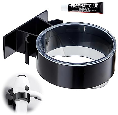 ComPDCVD Haartrocknerhalter Fönhalter Ohne Bohren Wandmontage Haartrockner Halter Schwarz Selbstklebender Halterung Föhn Organizer für Badezimmer Schlafzimmer Hotel