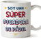 MUGFFINS Tazas para JUGADORA DE PADEL mujer - En Español - Soy Súper - 11 oz / 330 ml - Regalo original y divertido