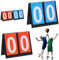 Helweet Tableau de Score Sportif, Tableau de Bord Portable Score, Sports Tableau D'affichage, 2 Pièces Tableaux Scores, pour Les Compétitions de Basket-Ball, Football et de Baseball, 2 Chiffres