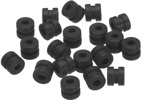 sourcing map RC Anti-Vibrations-Gummibälle, RC-Gummi-Dämpferbälle für RC F4 F7 Flight Controller Gimbal M2 x 4 mm, Stoßdämpfungsbälle, RC-Modelle, DIY-Drohnenzubehör (schwarz), 36 Stück