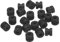 sourcing map Sfere in gomma antivibrazioni RC per controller di volo RC F4 F7 Gimbal M2 x 4 mm, palline per assorbimento degli urti, modelli RC, accessori fai da te per droni (nero), confezione da 36