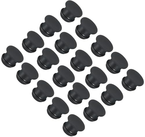 QUARKZMAN Silikon-Snap-in-Verriegelungslochstopfen Gummipaneel-Dichtungsabdeckung für wasserdichte Dichtungsstopfen 10mm/0,39 Zoll Durchmesser Schwarz, Packung mit 30 Stück