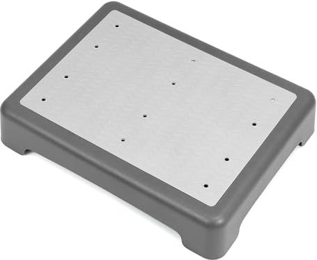 QWORK® rutschfest Halbstufe 9cm - Tragbare Steighilfe & Einstiegshilfe Tritthocker bis 220 kg Belastbar für Senioren, Dusche, Badewanne, Auto, Outdoor