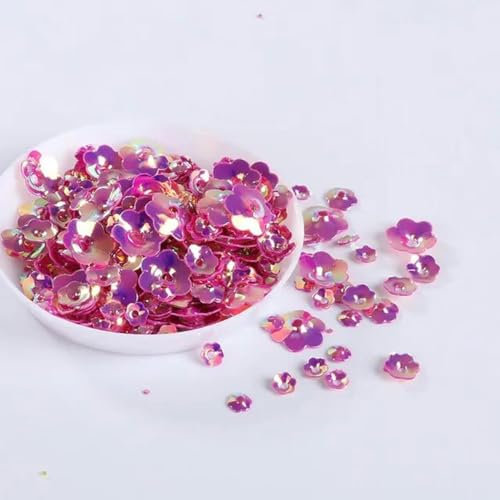 10 gr/los Mix Farben 3D Pflaume Blume Lose Pailletten Nähen Handwerk/Verzierung Erkenntnisse, Frauen Kleidungsstücke Nähen Zubehör-JG Rose