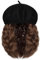 YEKEYI Perücke Hut Wolle Berets Extensions dehnbar feste Mütze mit Haar Curly Bob Synthetik Haarteil befestigt