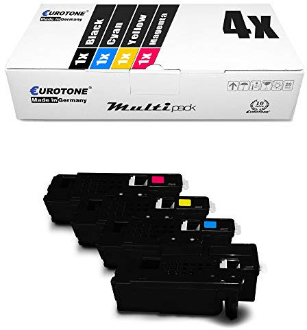 Eurotone Dell E525 E525 W Nachfülltonertoner kompatibel für Dell E 525 E525 E525 W (4er Multiset)