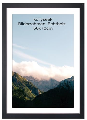 kollyseek Bilderrahmen 50x70cm Schwarz Posterrahmen Fotorahmen mit Acrylglas Picture frame(50x70cm,Schwarz)