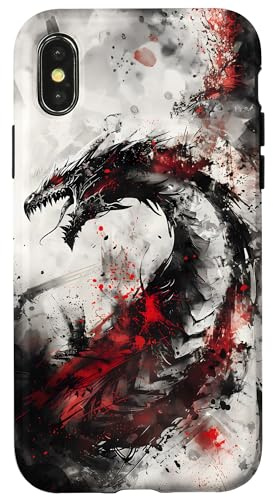 Coque pour iPhone X/XS Fantasy Dragon Nidhogg
