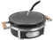 Portable BBQ Charcoal Grill,Non-Stick Tabletop Ceramic Clay Stove Portable Tabletop Grill for Outdoor,Indoor Cooking,Outdoor Camping and Garden (BBQ-YK2 Black Round/Black)