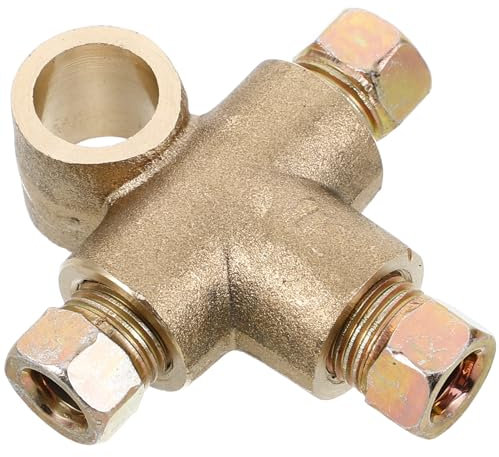 OUNONA Hochwertiger Messing M10 Gewinde Leitungsverbinder FüR ÖL- Und Bremsleitungen, PräZisionsverarbeitung FüR Langlebige Nutzung