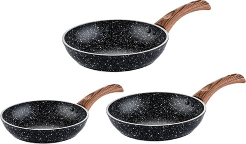 Westinghouse Pfannenset - Pfannenset - Special Edition Bratpfanne 20cm + Bratpfanne 24cm + Bratpfanne 28cm - Bratpfannenset 3-teilig - Geeignet für alle Wärmequellen einschließlich Induktion
