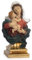 Moritz Virgen con Niño 20 cm - María Pintada a Mano de Resina - Madre de Dios con Niño Jesús - Decoración Cristiana para Altar