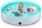 lunaoo Piscina para Perros, Bañera Plegable para Mascotas, Antideslizante y Resistente al Desgaste Bañera para Niños Natación Piscina para Mascotas Perros Grandes y Pequeños, Verde Claro, 160 x 30 cm