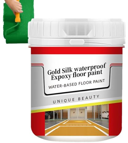 Pintura epoxi para pisos - Pintura para pisos impermeable,Pintura Epoxi para Suelos al Agua Antideslizante resina sintética | Bloques de uso interior y exterior, pintura epoxi para sellado de pisos