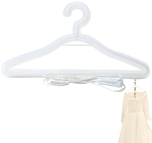 LED-Stoff-Kleiderbügel | Kreative USB-betriebene Neonzeichen-Kleideraufbewahrung | Einzigartige Heimdekoration, praktisch für Hemden, Hosen, Schals und Accessoires, Kleiderbügel