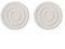 Pool Ladder Rubber Stoppers White 2-Pack - Protective Bumpers for 1.12 Inch Ladder Foot Pipe, Easy Install Pool Accessories