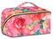 aidingzhi Cartoon Rose Hot Peach Watercolor Makeup Bag with dividers Zipper Travel Bags For Women Travel-Size Accessories